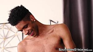 Bending over for big black cock to pound his tight hole.