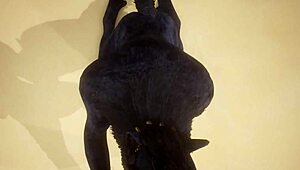 pov two gay wolves interacting in wildlife setting