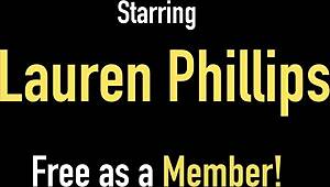 wow, lauren phillips dildo fucks in hottest solo show!