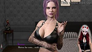 I love this latex BDSM with big boob, but it's so rough!