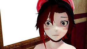 Ruby and Glinda Clash in Wild Hentai Scene. Animated RWBY Action Unfolds With Futanari Twist.