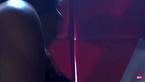 Kelsi Monroe, horny big ass brunette, masturbates with huge toy.