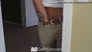 horny roommate passionately fucks his fleshlight