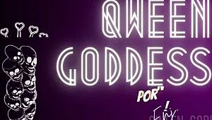 Babe tjej tränar djupt för anal lek hemma