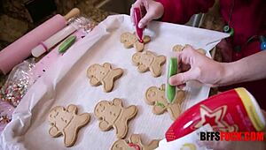 Hey, it's the 2020 Christmas gangbang with best friends! They bang and suck all night