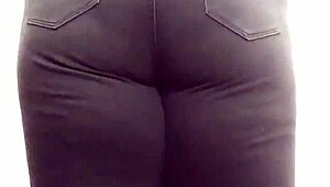 I got caught undressing in the public changing room with my thong and panties