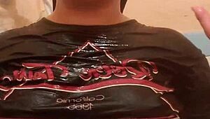 Wow, Strange Wet Arm Fetish in Bath with Small Tits!