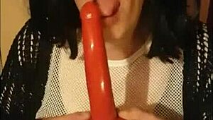 By now, you know I crave shy crossdressing with toys in stockings