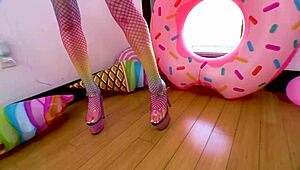 Madi Collins Petite Teen Blows Huge Cock POV, Swallows Load