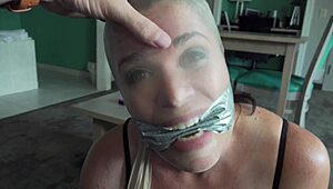 hotel maid bound in pantyhose for rough encasement fuck with queef humiliation in fantasy