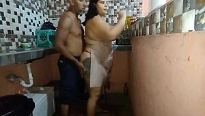 feeling disgusted as stepfather fucks stepdaughter's big ass in kitchen alone