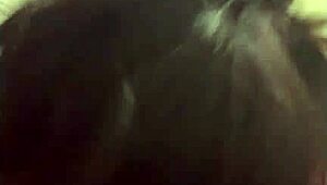 Skinny slut sucking cock with emotional intensity