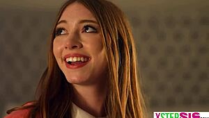 Stuck in Room with Stepsister and Hot BFF on Halloween!