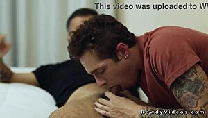 Gay criminal enjoys anal with partner post-release