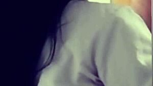 I gave her a backstage blowjob but it was so messy