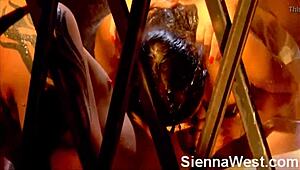 Sienna West and Alexis Amore Engage in Threesome Fucking with Big Cock in Shower