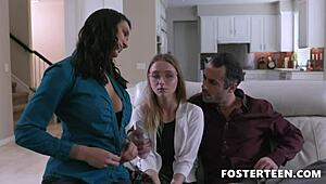 lonely teen macy meadows gives herself to parents