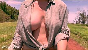 Amazing Hot Wife Flashes Shaved Pussy in Public Compilation