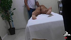 Hot Wife Gives To Masseur!