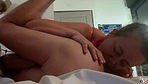 2063Tec - French Amateur in Satin Lingerie, Thong, Heels, Stockings, Rimming, Blowjob, Ball Licking, Dirty Talk POV