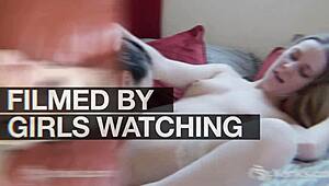 Sandy Bottoms, BBW brunette, masturbates to orgasm