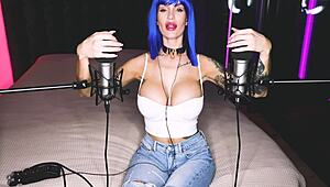 big tits babe asmr dirty talk hands free cum