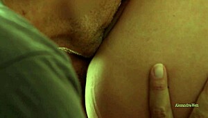 close up view of milf squirting from anal