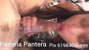 This hot safada gets her pussy fucked hard in a sexy session.