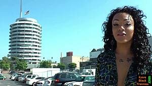 Gorgeous solo ebony tranny with pierced dick is just stunning to watch!