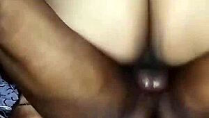 Hungry married aunty rides big black cock in cheating cowgirl session