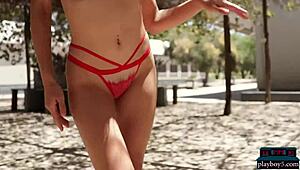 The most gorgeous brunette milf babe alive! Gloria Sol stuns outdoors 😍