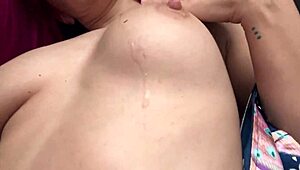 babe with fancy hair gets pov body and pussy fingering close