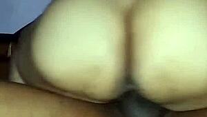 Hungry married aunty rides big black cock in cheating cowgirl session