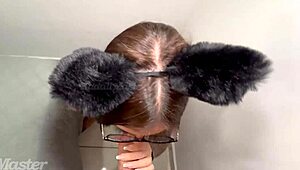 Wow, this cute blonde rides thick cock so hard! 😍