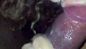 I'm getting sloppy head from this white girl