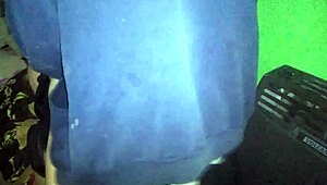 I pull her thong aside and fuck her on the kitchen couch