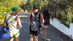 Widow Seduces Three Guys for Anal and Pussy Fucking