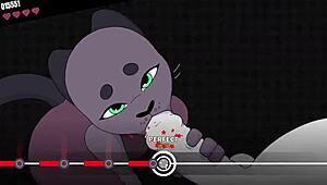 hey, check out this virgin newbie banging in beat banger game!