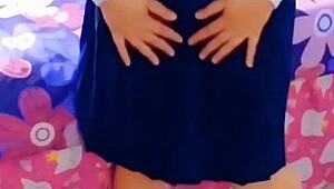 young latina student sucks me off until i cum in her mouth