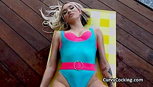 Feeling Intense Pleasure From Sloppy Blowjob After Outdoor Yoga Session