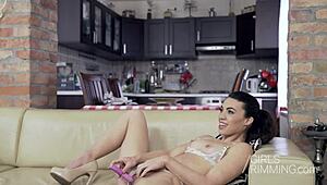 Tiffany Doll savors a rimjob breakfast with a cock at the party.