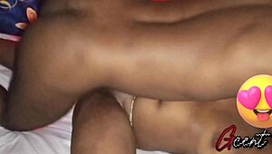Ebony Couple Shares Intimate Moments In Passionate Bedroom Encounter After Dark