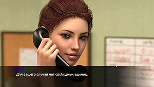 Rough Naked Blowjob in 3D Cartoon Office at Work