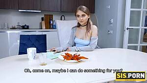 Damn, this porn girl was rude, so student got her back with sex! 😡