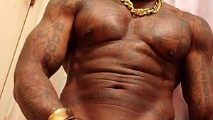 Big Black Hairy Dick Worships Hallelujah Johnson's Daddy