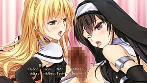 A hot scene of a vampire in a hentai video