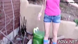 Tight Pussy POV: Petite Teen in Hardcore Fucking