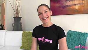 dp diva katrina colt takes her first double penetration gaping