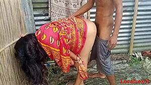 bengali bhabi fuck with a red clower saree with husband official video by localsex31