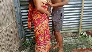 bengali bhabi fuck with a red clower saree with husband official video by localsex31